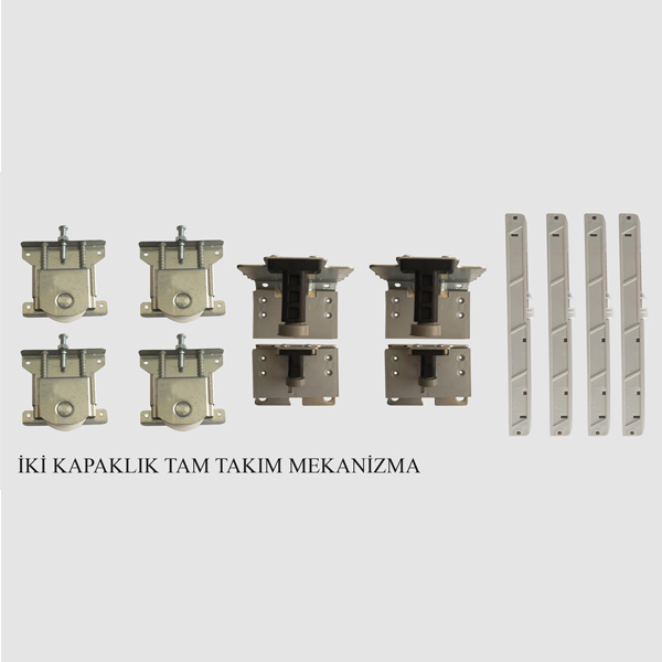 LS-35 Ayarlı Gardrop Kapak Sürgü Mekanizması - Detay 3